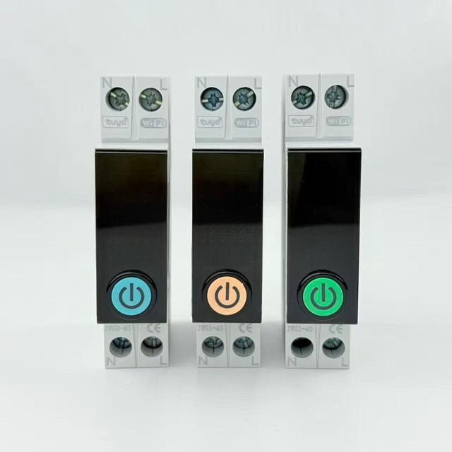 TUYA Compatible 63A 1P+N WiFi Smart Circuit Breaker, Real-Time KWh Energy Metering, Remote Control & Timer