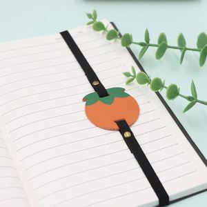 YY Fruit Elastic <b>Bookmark</b> Lovely Fruit-shaped Reusable PU Leather <b>Bookmark</b> Elastic Band Sweet Reading Gift Book Lovers Students - Product Image 2