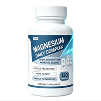 Cápsulas de Glicinato Mineral de Marca Privada, 60 Piezas, Mezcla Nutricional de Magnesio para la Rutina Diaria, Marca Personalizada
