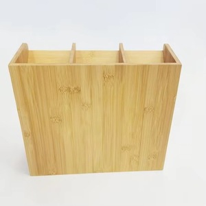 Porte-crayons en bambou/Porte-crayons avec 9 compartiments, Organisateur de papeterie de bureau, Convient pour la maison et le bureau - Product Image 2