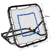 But de football pliable en métal de haute qualité, réglable, équipement d'entraînement de football, dernier design pour plusieurs utilisations