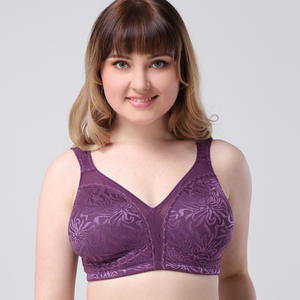 Soutien-gorge à bonnets complets de grande taille avec broderie haut de gamme, ultra-fin, sans armatures, bonnets EFG, style européen et américain, sous-vêtements pour femmes - Product Image 1