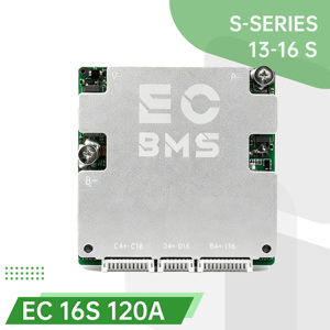 BMS para Baterías de Litio ECBMS 9S 13S 16S 60V 48V 120A 12P 100A, Equilibrador de Baterías, Placa de Gestión BMS con BT y APP para Baterías LiFePO4 y Generadores - Product Image 1