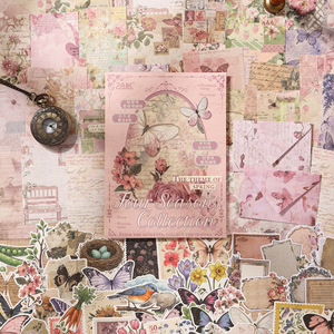 100 autocollants par paquet, collection Quatre Saisons, autocollants pour journalisation, autocollants vintage, pack de matériel pour journalisation - Product Image 2