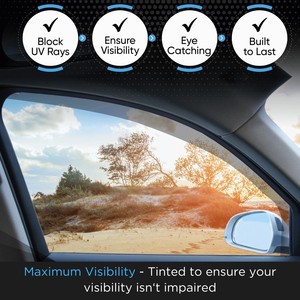 Deflectores de Viento para <span class=keywords><strong>Skoda</strong></span> <span class=keywords><strong>Enyaq</strong></span> 2020-2026 <span class=keywords><strong>SUV</strong></span> de 5 Puertas, Juego de 4 Piezas (No Compatible con el Modelo Coupé) - Product Image 4