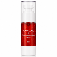 Sérum Visage Vegan Sans Logo à la Grenade, Antioxydant, Unifiant le Teint, Hydratant, Lissant, pour une Peau Éclatante et Fraîche, 30ml