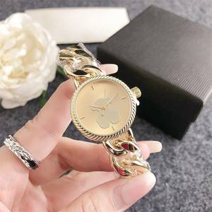 Nuevo reloj de mujer oro rosa resistente al agua reloj de pulsera de cuarzo estilo de pulsera simple - Product Image 5