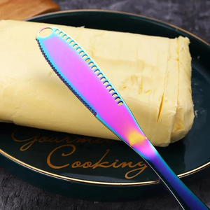 Butter <b>Knife</b> Holes Cheese Dessert <b>Knife</b> Stainless Steel Jam <b>Knife</b> Cutlery Toast Wipe Cream <b>Bread</b> Cheese Cutter Kitchen Tools - Product Image 5