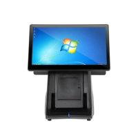 Système de point de vente à double écran 15,6 pouces pour magasin, processeur I5/i7 10e/13e génération, Wi-Fi 6, écran tactile 10 points, métal+ABS