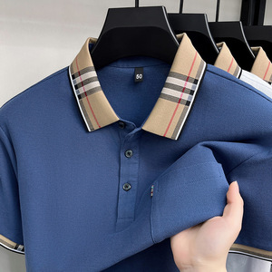 Camiseta Polo <span class=keywords><strong>de</strong></span> Manga Corta <span class=keywords><strong>de</strong></span> Alta Calidad al por Mayor, Camiseta Polo <span class=keywords><strong>de</strong></span> Algodón para Hombre con Logotipo Bordado <span class=keywords><strong>de</strong></span> <span class=keywords><strong>Marca</strong></span> para Verano y Otoño - Product Image 4