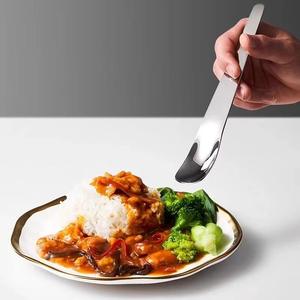 Vente flash : Cuillère <span class=keywords><strong>à</strong></span> glace en acier inoxydable 304 épaissi, manche long, couverts, cuillère <span class=keywords><strong>à</strong></span> dessert, cuillère <span class=keywords><strong>à</strong></span> fromage, argenterie, cuillère <span class=keywords><strong>à</strong></span> nourriture pour chat, couverts - Product Image 4