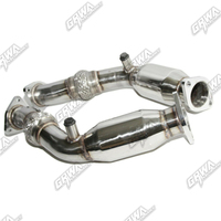 GRWA knalpot dipoles baja tahan karat, pipa pembuangan untuk Nissan 350z G35 370z G37 FX35 FX37 Q50 Q60 VQ35HR VQ37