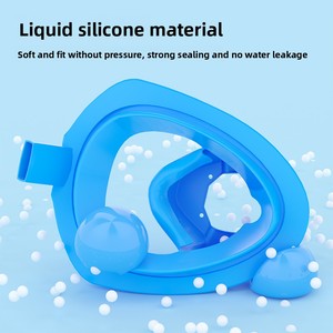 <span class=keywords><strong>Masque</strong></span> de <span class=keywords><strong>plongée</strong></span> intégral pour adultes <span class=keywords><strong>et</strong></span> enfants, anti-buée, silicone, 180 degrés, équipement de <span class=keywords><strong>plongée</strong></span> entièrement sec en trois parties, sports nautiques - Product Image 4