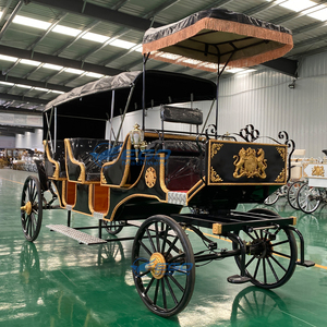Carrosse de luxe à trois rangées de sièges pour visites touristiques, carrosse royal historique à chevaux, carrosse de mariage électrique - Product Image 6