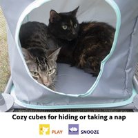 Lit et maison pour animaux de compagnie écologiques, imperméables, amovibles, lavables, en maille, pliables et portables pour chats, chiens et petits animaux