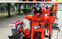 Foreuse rotative diesel portable pour puits d'eau et mines, haute efficacité avec moteur et boîte de vitesses