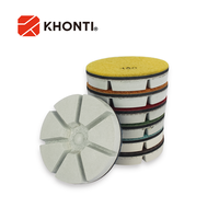 Haute dureté 3 pouces OEM personnalisable disque abrasif de sol en résine blanche utilisation sèche outil abrasif diamant en béton