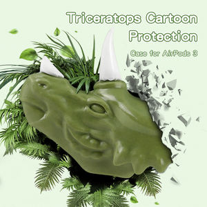 Étui en Silicone pour écouteurs Apple <span class=keywords><strong>AirPods</strong></span> Pro 2 3, Design <span class=keywords><strong>dinosaure</strong></span> 3D personnalisé Unique - Product Image 2