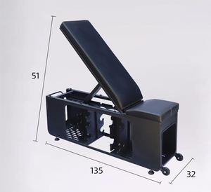 ม้านั่งออกกำลังกายแบบกล่องโลหะ พับเก็บได้ พกพาสะดวก ทนทาน ปรับระดับได้ สำหรับซิทอัพ ดัมเบลฟลายส์ แบบรวมในตัว - Product Image 3
