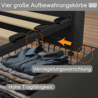 Plongez dans la musique avec le lit en velours, les doubles enceintes Bluetooth, les tiroirs dorés et les lumières RGB 400 couleurs Beige Gris Noir