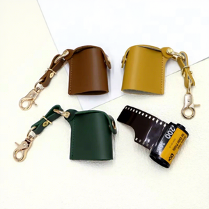 Étui de protection pour <span class=keywords><strong>pellicule</strong></span> photographique en cuir PU RTS Factory, étui portable avec porte-clés, support de rangement pour <span class=keywords><strong>pellicule</strong></span> 35 mm - Product Image 1