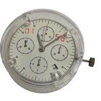 Montre mécanique analogique Dandong à mouvement 7750, six aiguilles, position 369 points, petite seconde multifonction à 9 heures, cadran en métal et acrylique