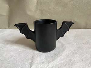 UCHOME tazza in ceramica a forma di ali di pipistrello nera novità a buon mercato - Product Image 6