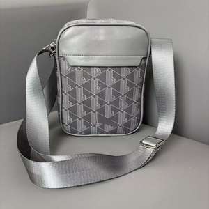 Sac à bandoulière vintage imperméable en PU pour homme, saison printemps, avec sangle réglable en polyester, motif lettre, cadeau idéal - Product Image 2