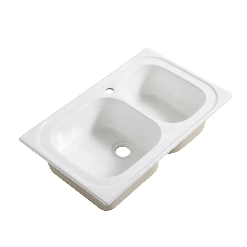 White Ceramic Porcelain White Undercounter Ceramic Kitchen Sink