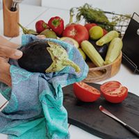 Thickened High Absorbency Cotton Tea Towel Elegant Lint Free Kitchen Wipe Towel for Daily Household and Catering Use