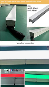 Tube LED linéaire RGB numérique DMX SMD5050 programmable et adressable en couleur pour façade de bâtiment - Product Image 4