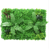 Mur végétal artificiel en PE résistant aux UV pour intérieur/extérieur, décoration murale en gazon vert Milan, fond de mur en gazon