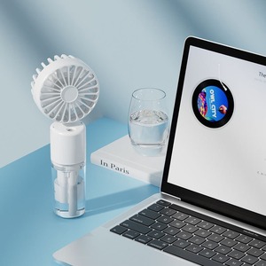 Ventilador Humidificador Recargable por USB, Ventilador de Mano con Rociador de Agua, 4 Velocidades, Silencioso, para Viajes en <span class=keywords><strong>el</strong></span> <span class=keywords><strong>Metro</strong></span> - Product Image 1