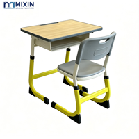 Ensemble de chaise et de bureau ergonomiques modernes et réglables pour salle de classe, bureau et chaise de type C pas chers, mobilier scolaire, bureau et chaise pour étudiants