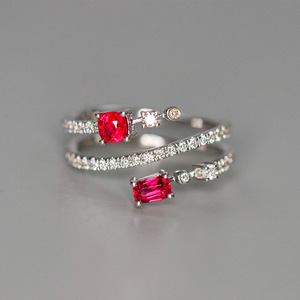 Anello Aperto a Doppia Testa per Donne, Gioiello da Dito alla Moda e Trendy - Product Image 2