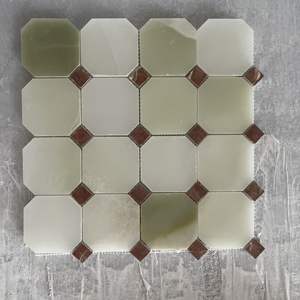 Décoration murale intérieure, projet <span class=keywords><strong>de</strong></span> construction, revêtement <span class=keywords><strong>de</strong></span> sol, mosaïque en marbre et métal découpée au jet d'eau, carrelage antique, mosaïque en marbre, <span class=keywords><strong>pierre</strong></span>, sol - Product Image 2