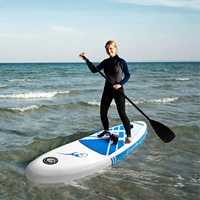 Vente en gros d'usine OEM Planche de surf unisexe à foils hydroptères en fibre de carbone personnalisée pagaie gonflable pour sports nautiques
