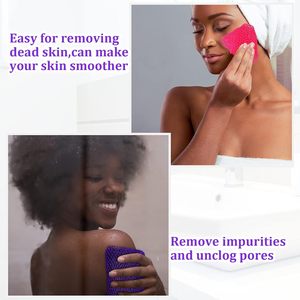 Éponge filet africaine authentique exfoliante pour le bain et la douche, loofah corporel, gant de toilette, <span class=keywords><strong>exfoliant</strong></span> dorsal pour femmes, hommes et <span class=keywords><strong>soin</strong></span> de la peau du visage - Product Image 4