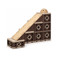 Bloques de Espuma EPP ABS, 152 Piezas, Tablas de Madera Contrachapada de Abedul, Barras de Espuma EVA, Tubos de PVC, Juego de Construcción Modular para Niños