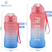 Offre Spéciale étanche et sans Bpa pour bouteille d'eau de marqueur de temps motivationnel en plastique Offi