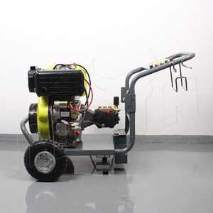 Hidrolavadora <span class=keywords><strong>de</strong></span> Alta Presión <span class=keywords><strong>de</strong></span> 25Mpa, 3600 psi, 300 bar, Bomba Industrial Comercial para Lavado <span class=keywords><strong>de</strong></span> Autos, Accionada por <span class=keywords><strong>Motor</strong></span> Diésel - Product Image 4