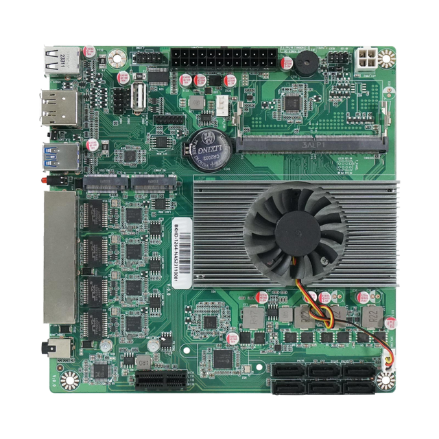 BKHD Best Seller N100 ITX NAS Motherboard Intel Chipset 4*I226 LAN 2*M.2 6*SATA III Single for Pfsense Linux Win Network Server