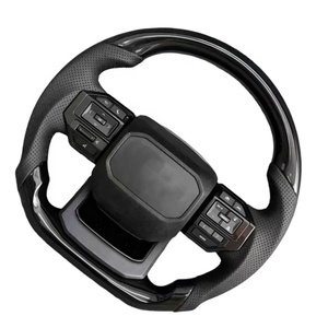 Volant de voiture en fibre de carbone suédé de style sport personnalisé pour Yo Ta Alp ha Rd 2020 - Product Image 2