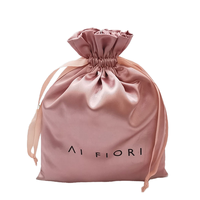 Bijoux en satin tirant la corde 10*15 pochette de poche paquet cadeau anti-poussière masque pour les yeux accessoires sacs de rangement cordon Ding sac en tissu