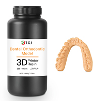 1KG Resin UV Fotosensitif untuk Pencetakan 3D Resin Gigi untuk Klinik, Laboratorium, Rumah Sakit, Model Gigi, Waktu Pengerasan 2-5 detik, Kemurnian 100% Cairan