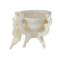 Moule en plastique ABS haute précision Reazone pour pot de fleurs en béton, modèle RZF01a, moule 3D, taille personnalisable, durée de vie de 3 ans, fabrication maison