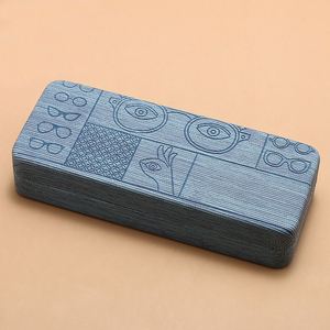 Étui à lunettes rigide pour hommes et femmes, motif géométrique, avec motifs en relief, vente en gros - Product Image 6