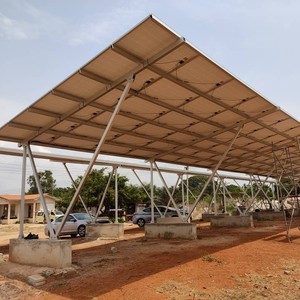 Tấm năng lượng mặt trời cho xe năng lượng mặt trời Powered carport với cấu trúc nhôm năng lượng mặt trời carport cài đặt nhôm tán - Product Image 6