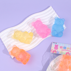 Jouets anti-stress en forme d'ours Besafe, balles à presser en silicone haute densité pour enfants, remplis de sucre pour soulager l'anxiété - Product Image 1
