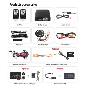 EASYGUARD Universal EC002-AU-NFC <b>Car</b> Alarm System with <b>Push</b> Start Button & Remote Start & Keyless Entry - Product Image 3